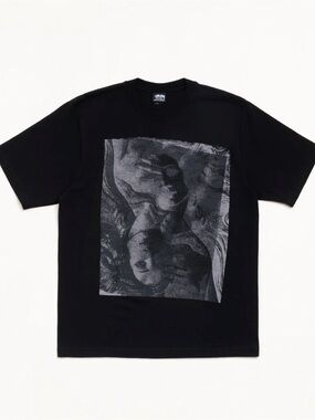 Stussy Black Logo Back Tee Large